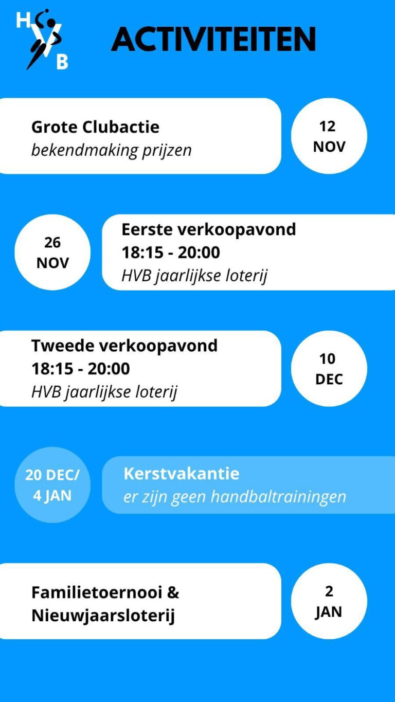 Activiteiten HvB